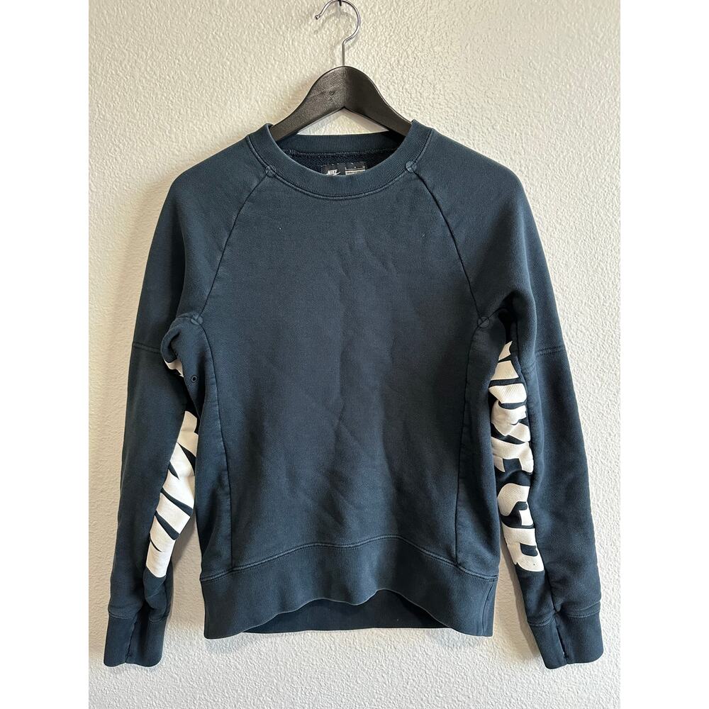 Nike SB Everett Fleece Crewneck Logo Sweatshirt 693218-010 Black Men's Size S